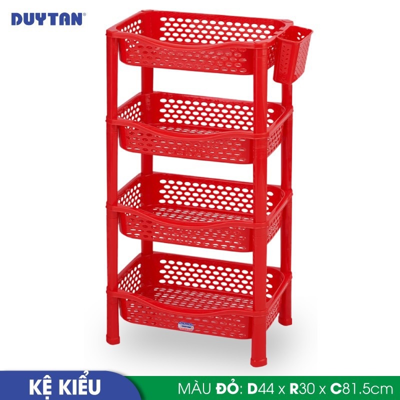 Kệ kiểu nhựa Duy Tân 4 ngăn  - 47363 - Giao màu ngẫu nhiên - Hàng chính hãng