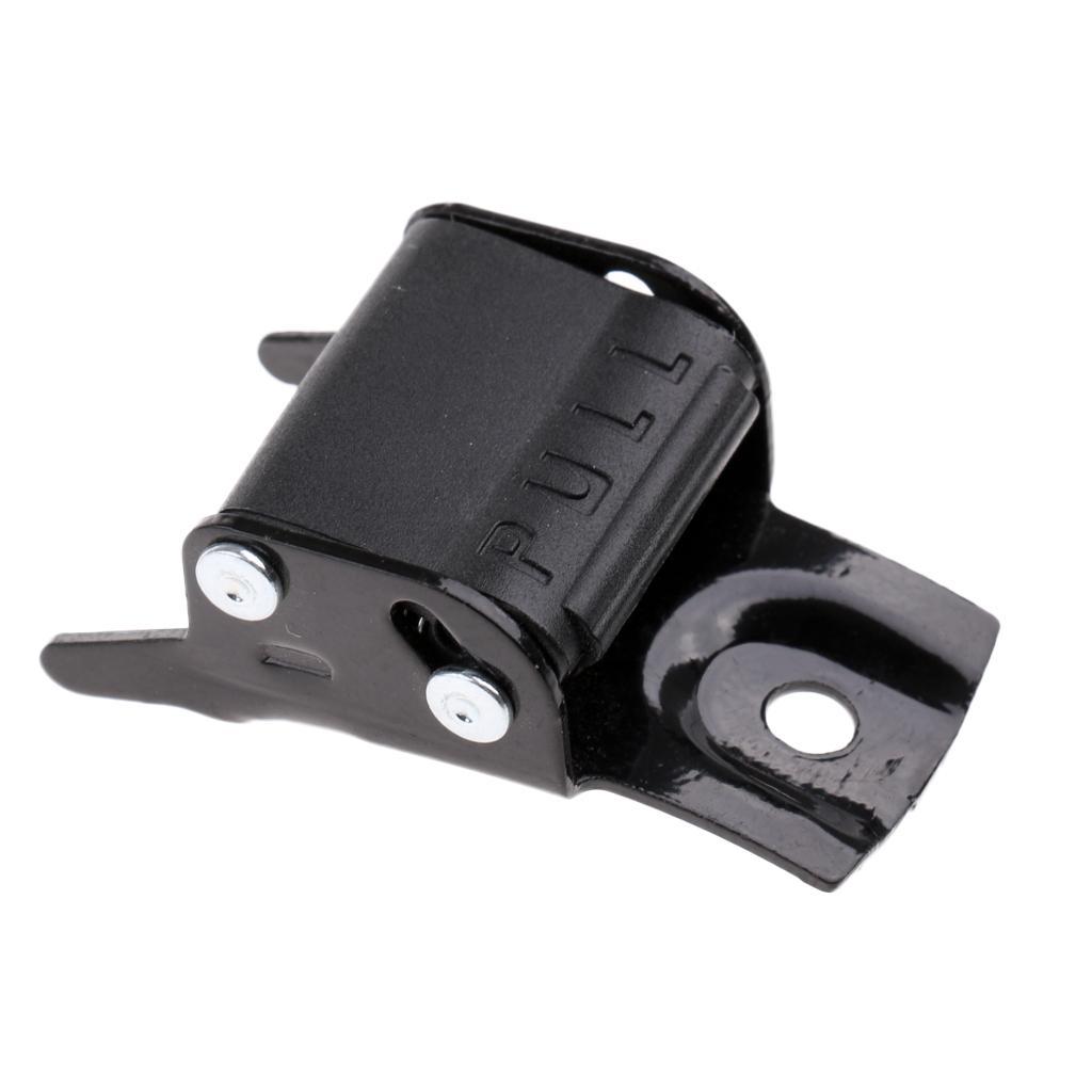 Black Metal Roller Skates Strap Buckle Replacement Clip with Screw and Nut Repair Kit