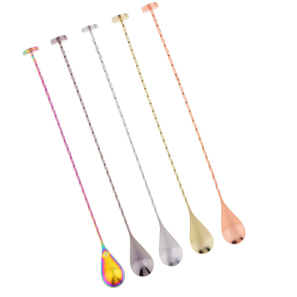 Cocktail Mixer Stainless Steel Stirring Mixing Spoon Stirring Spoon Home Bar