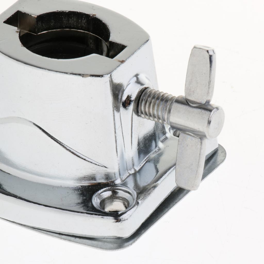 2X Chrome Metal Bass Drum Mount Bracket for Percussion