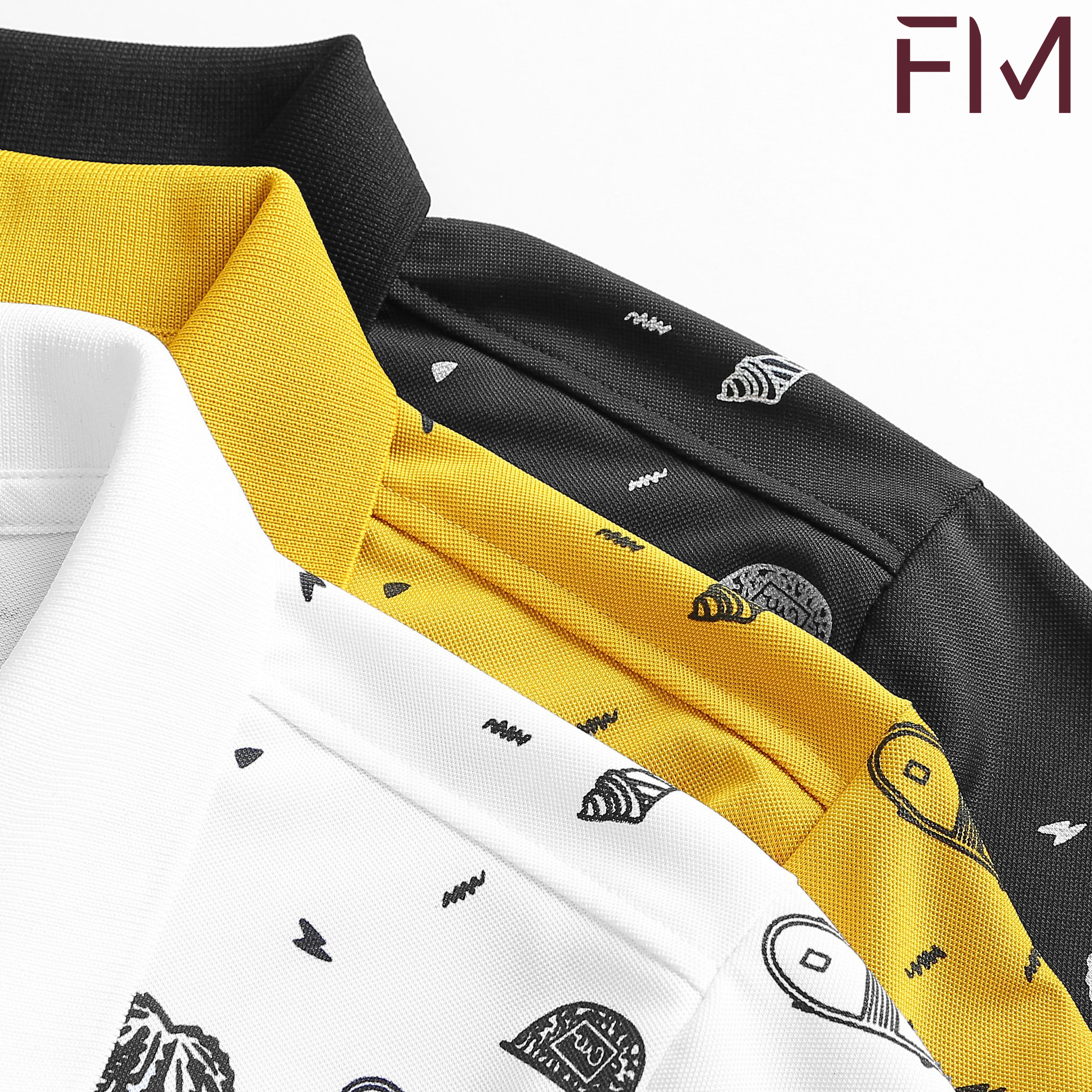 Áo polo nam, áo thun nam cổ bẻ Vacation họa tiết trẻ trung, thời trang, năng động - FORMEN SHOP- FMPS180