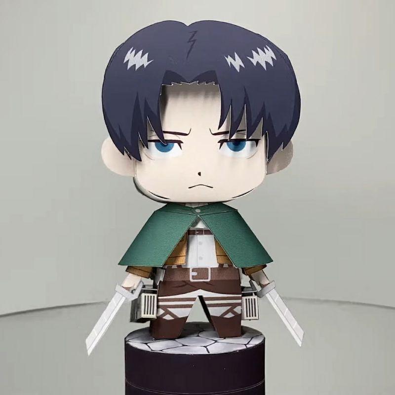 Mô hình giấy anime chibi Levi Ackerman