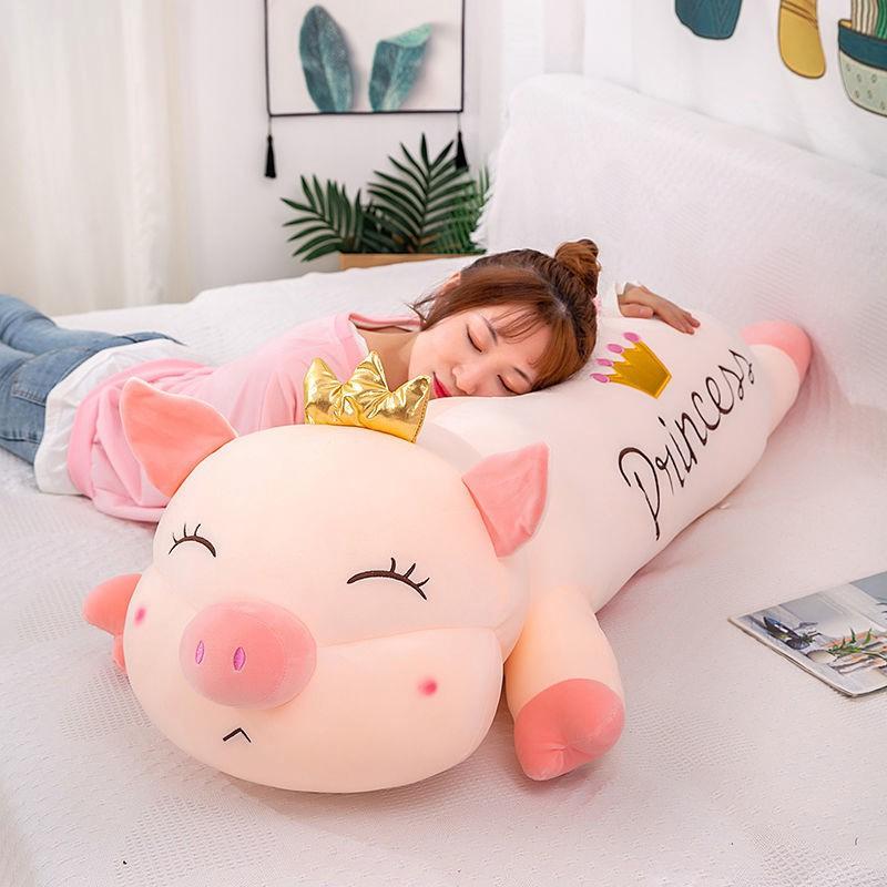 Gấu bông heo vương miện 1m5, heo thiên thần cực xinh