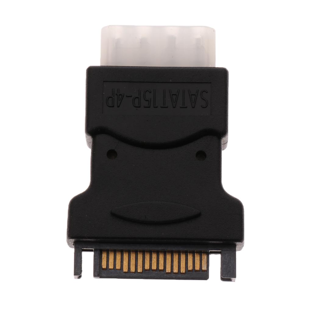 4 Pin PC IDE Female To 15 Pin SATA Male Power Adapter Convertor Connector