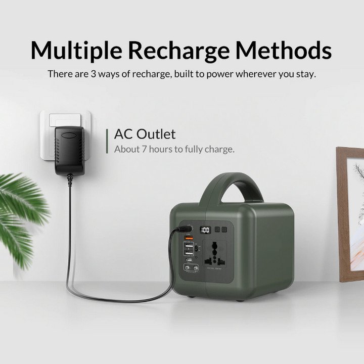 Trạm Điện Di Động GreenPower Trip 120w 39000mAH Tích Hợp Đèn LED Đi Đêm - Home and Garden