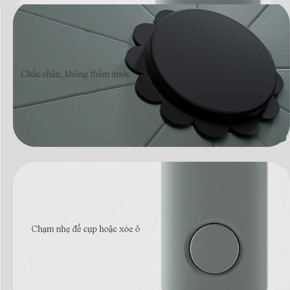 Ô Dù Che Nắng Che Mưa Gấp tự động kiêm Đèn Led soi sáng sạc pin USB Ô Di Động Ngoài trời phong cách Hàn Quốc