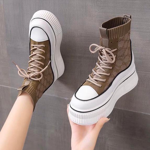 Giày Bốt Nữ, Giày Thể Thao Nữ Đế Độn 7 Phân Sneaker Ulzzang Store 2022 Chất Lượng Đi Chơi Đi Tiệc