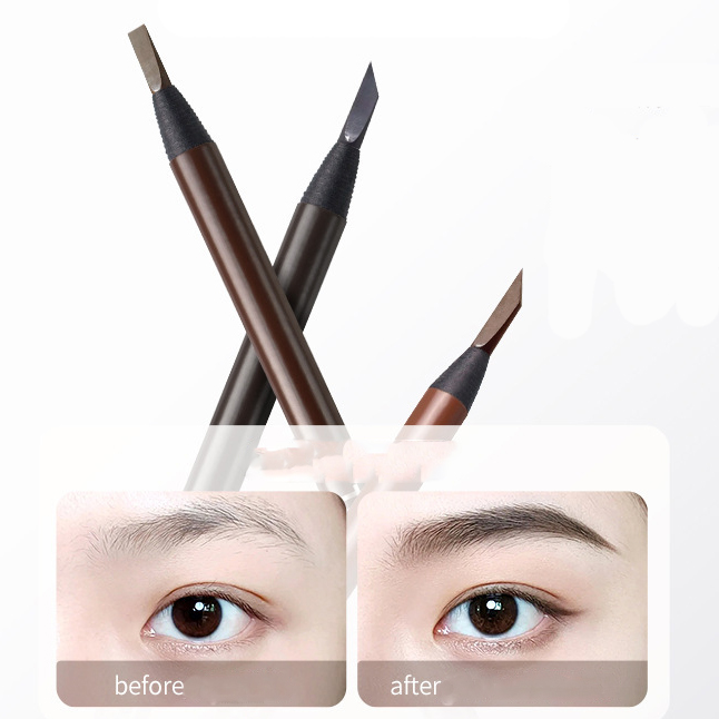 Chì xé kẻ mày hai đầu chống nước lâu trôi Treechada Eyebrow Thái Lan 4g phẩy sợi siêu mảnh 2mm