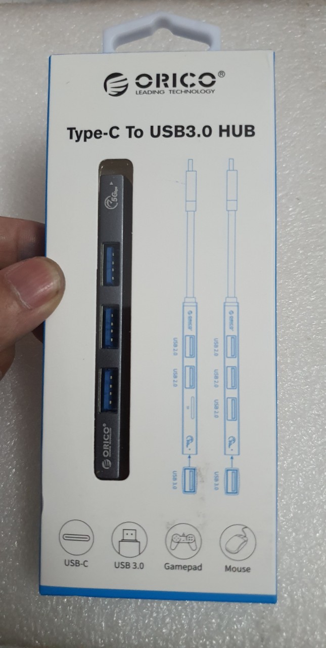 USB Hub từ cổng Type C ra 4 cổng USB - ORICOO Type-C to USB 3.0 HUB - Hàng chính hãng