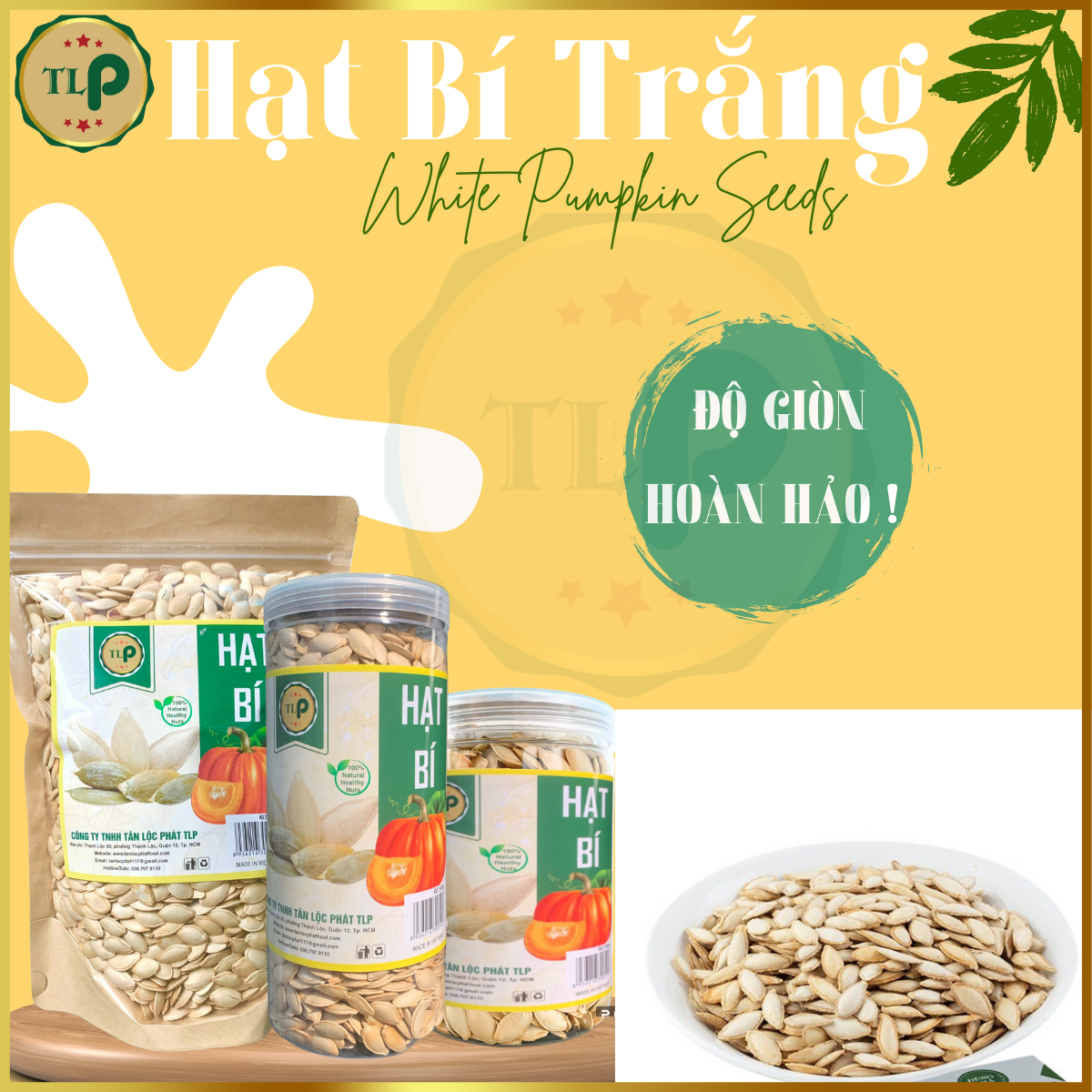 HẠT BÍ TRẮNG TÂN LỘC PHÁT - HŨ 250G