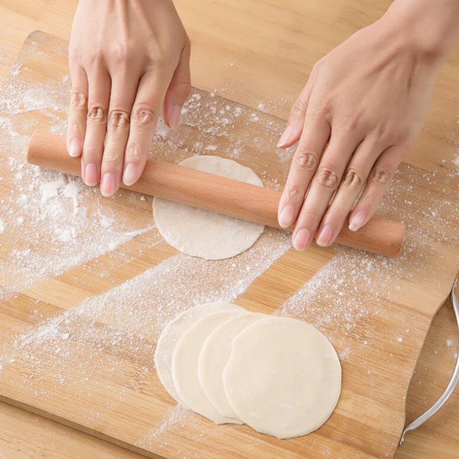 Non-Stick Wooden Rolling Pin Roller Pin for Pastries Baking Cooking Flour Pizza Pie Cookies Dumpling Wrapper Kitchen Supplies
