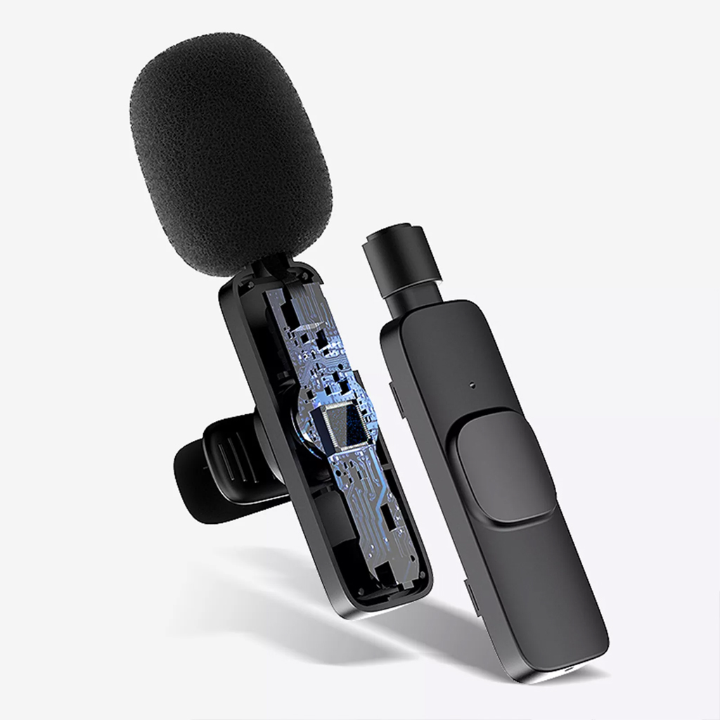 Vinetteam Micro thu âm cài áo không dây hỗ trợ quay tiktok, video, livestream có cả công type c và cổng cho aiphone - hàng chính hãng