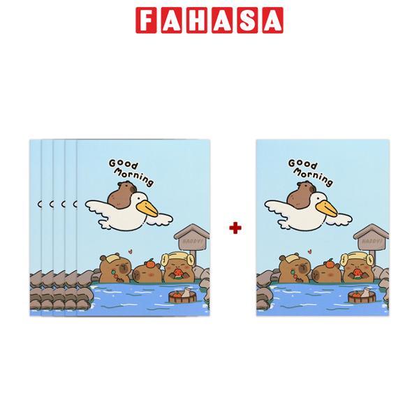 [MUA 5 TẶNG 1] Tập Học Sinh Capybara - 4 Ô Ly - 200 Trang 80gsm - The Sun - Mẫu 1