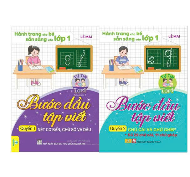 Combo 2 cuốn Bước đầu tập viết