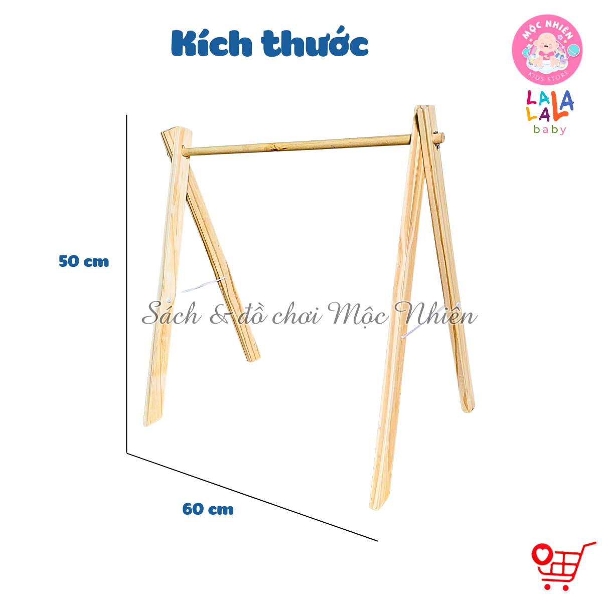 Kệ chữ A cho trẻ sơ sinh - Đồ chơi cho bé Lalala baby có chốt 2 đầu chắc chắn, gấp gọn, giao HỎA TỐC