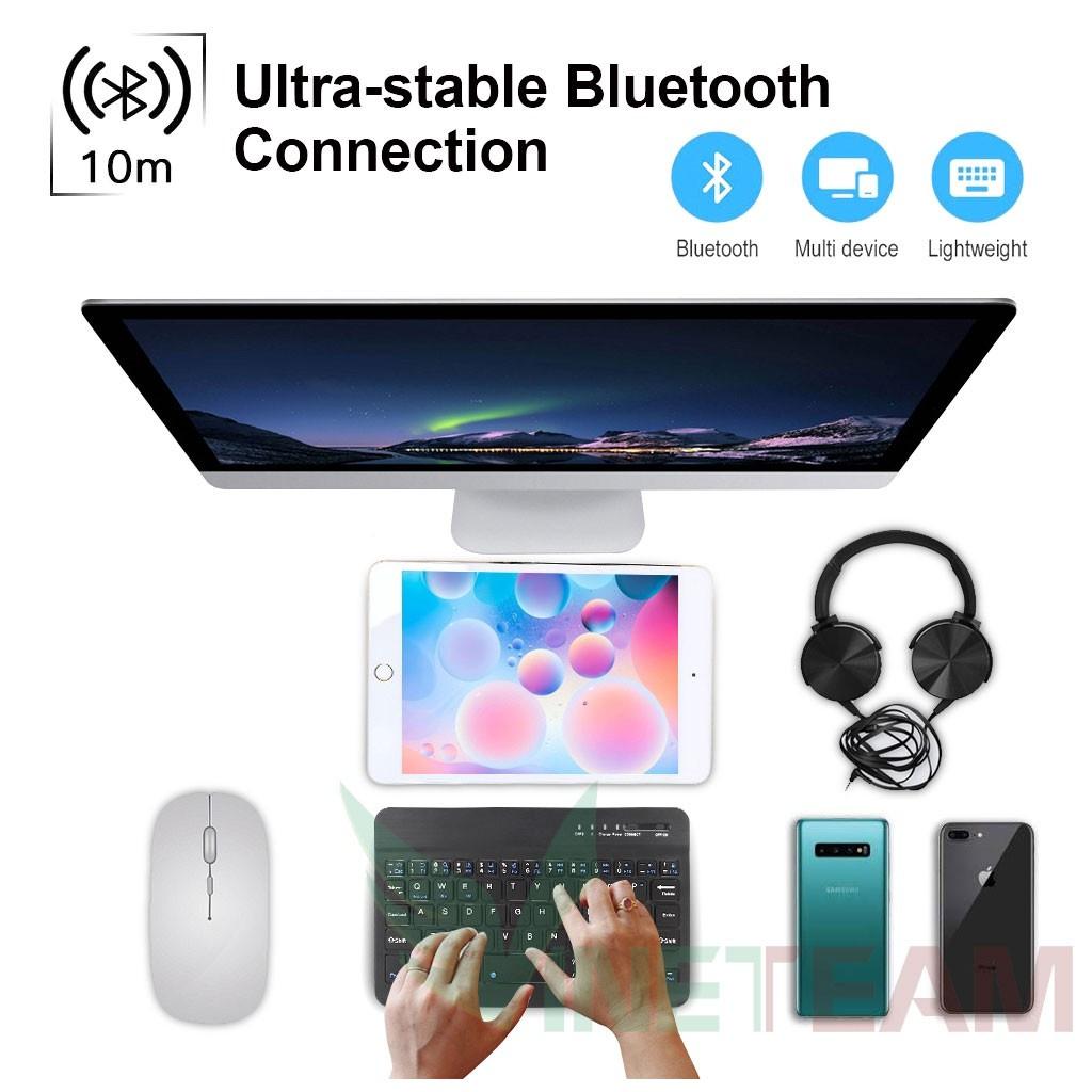 Bàn phím không dây Bluetooth mini cho máy tính bảng ,Laptop có thể sạc lại