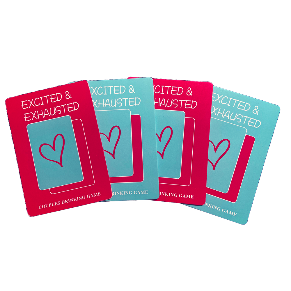 Bộ bài dành cho cặp đôi Excited Exhausted nhiều lá bài thú vị tiếng anh