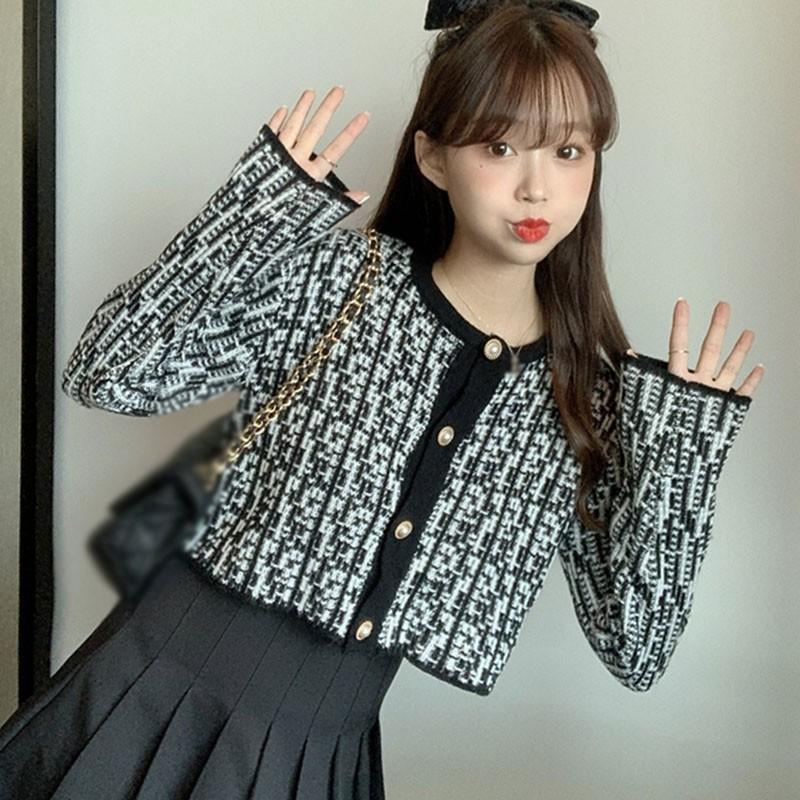 Áo khoác cardigan dệt kim thiết kế dễ thương dành cho bạn gái