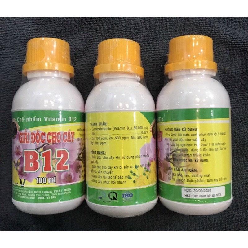 CHẾ PHẨM B12 GIẢI ĐỘC CHO CÂY HOA , TÁI TẠO TẾ BÀO , PHỤC HỒI SỨC SỐNG CÂY HOA