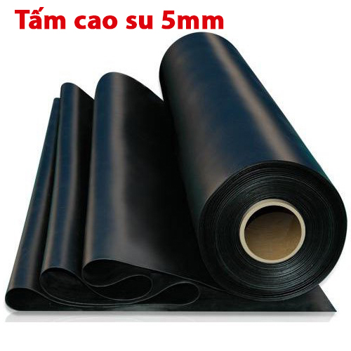 Tấm cao su dày 5mm giảm chấn, chịu lực, chịu nhiệt độ cao, chống trơn trượt, chống rung, chịu dầu, chống cháy, cách âm dùng để lót sàn làm gioăng giá nhà sản xuất, cuộn cao su tấm giá rẻ