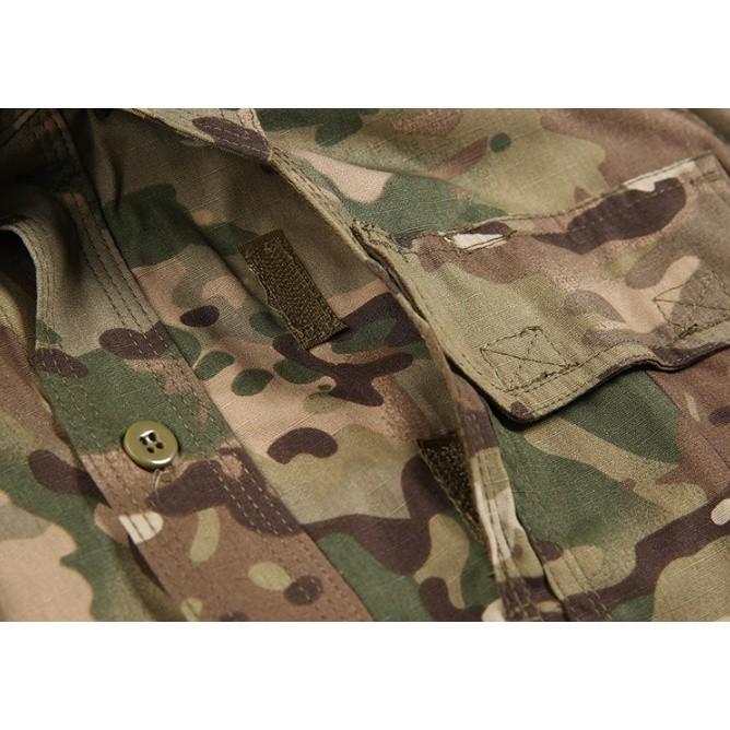 Áo sơ mi chiến thuật IX7 - camo đen