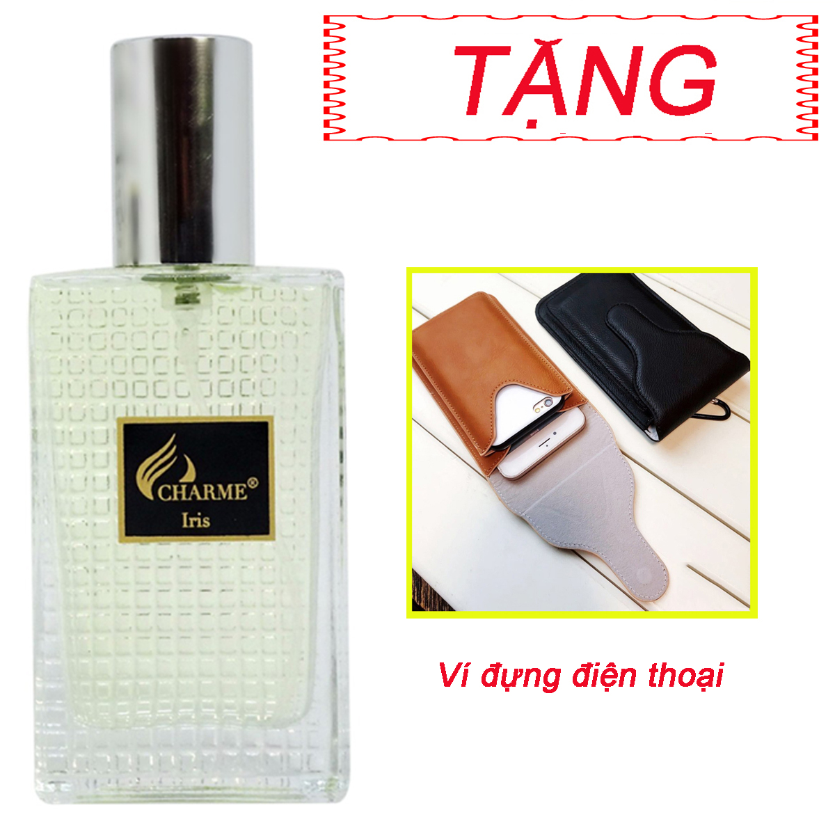 Nước Hoa Nam Charme Iris (30ml) + Tặng Túi đựng điện thoại