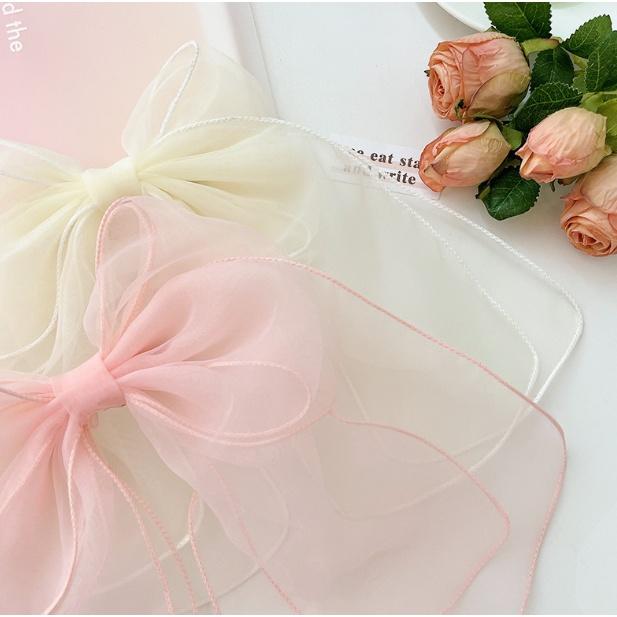 Dây cột tóc nơ dễ thương