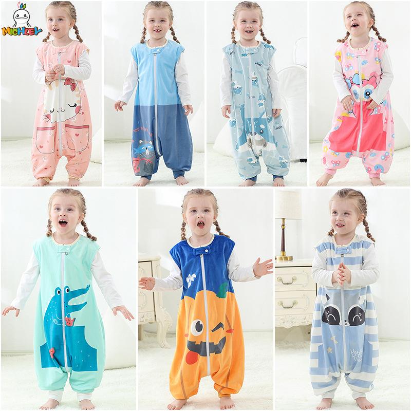 Cho Bé Trai Bé Gái Bộ Đồ Ngủ Jumpsuit 2021 Mới Túi Ngủ Trẻ Em Áo 1 Bé Trai Bé Gái Túi Ngủ Trẻ Em bộ Đồ Ngủ Bộ