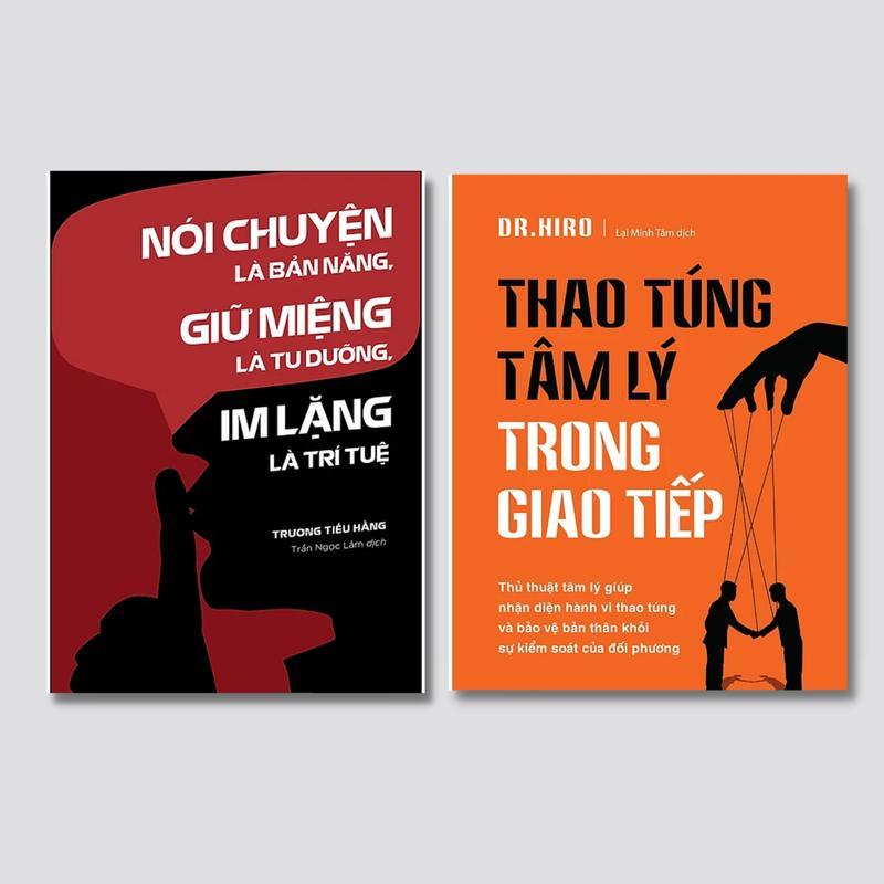 Sách Combo 2 cuốn Nói Chuyện Là Bản Năng, Giữ Miệng Là Tu Dưỡng, Im Lặng Là Trí Tuệ + Thao Túng Tâm Lý Trong Giao Tiếp - Bản Quyền