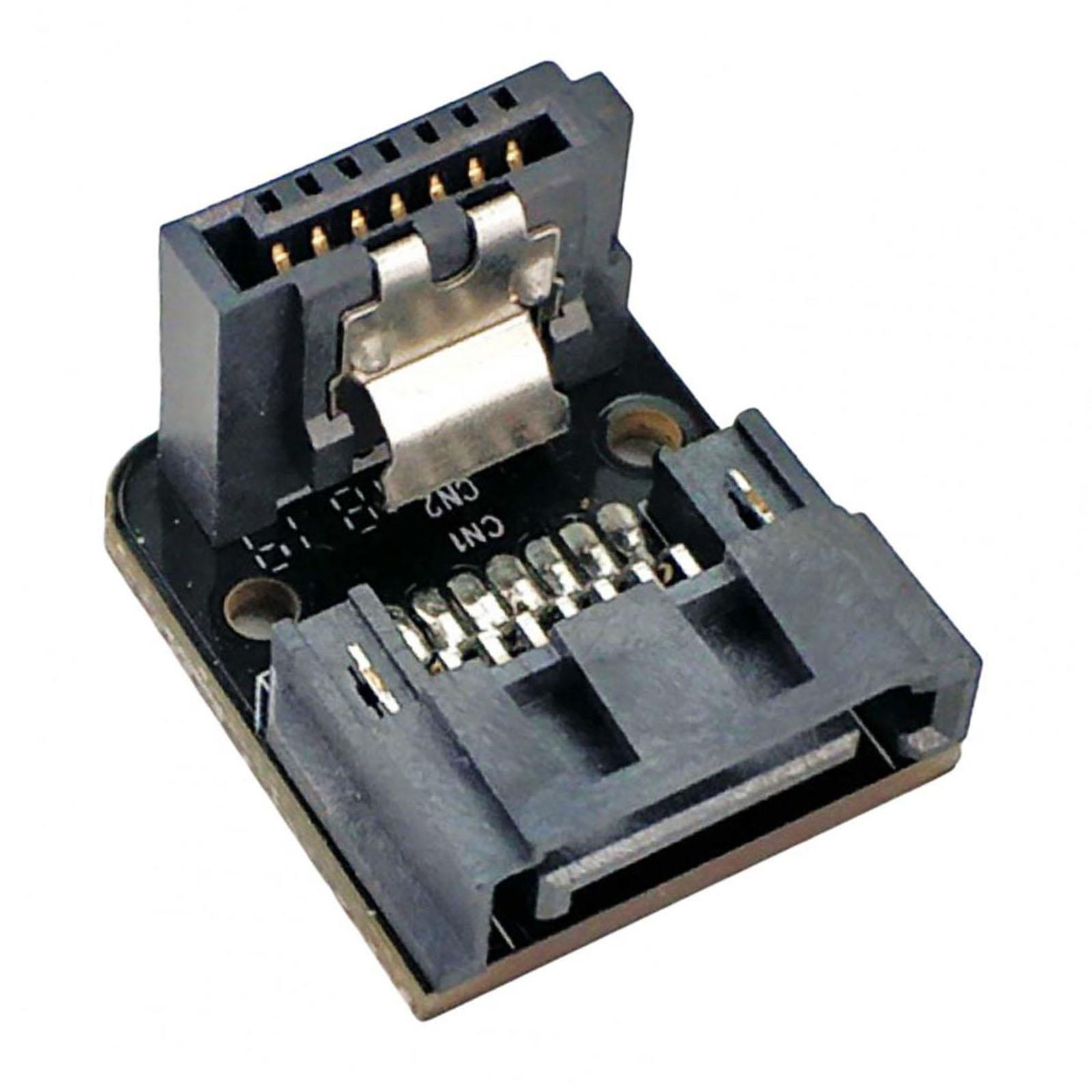 7Pin Female to Male Adapter Connector Durable 90 Degree Converter for SSD HDD