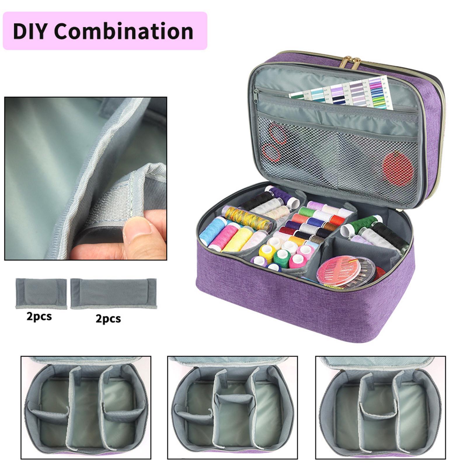 Double Layer Sewing Storage Organizer DIY Storage Bag for Sewing Supplies