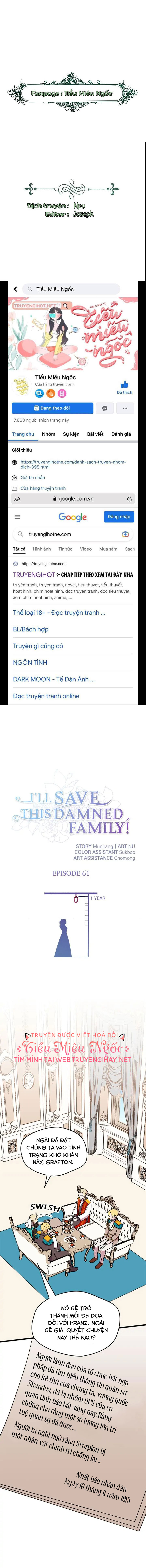 tôi sẽ cứu lấy gia tộc sắp sụp đổ chapter 61 1