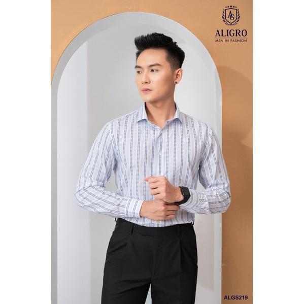Áo sơ mi nam dài tay ALIGRO chất liệu bamboo cao cấp mềm mịn, kháng khuẩn, chống tia UV ALGS219