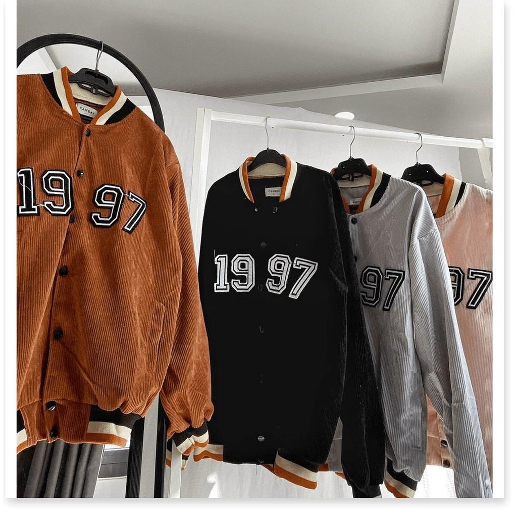 ÁO KHOÁC NHUNG NAM NỮ 1997 BOMBER UNISEX CHẤT LIỆU THOÁNG MÁT CHO MÙA HÈ 1HIT1 FASHION