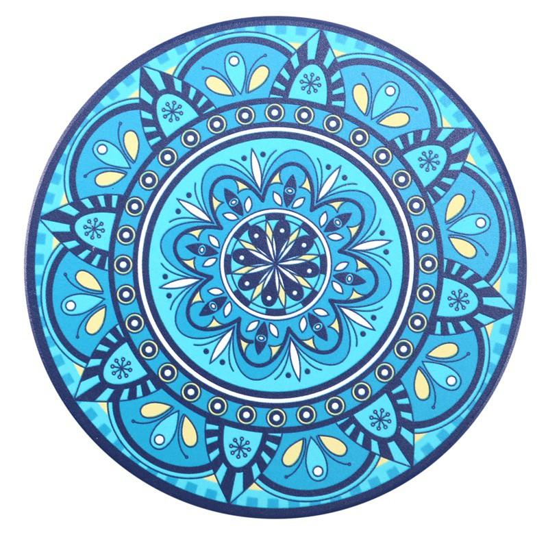 MANDALA Set 8 Đế Lót Ly Bằng Đá Hoa Văn Độc Đáo