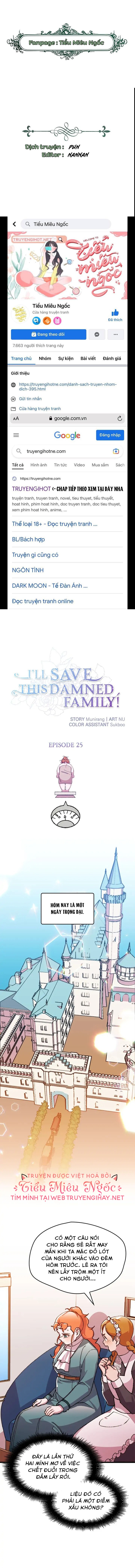 tôi sẽ cứu lấy gia tộc sắp sụp đổ chapter 25 1