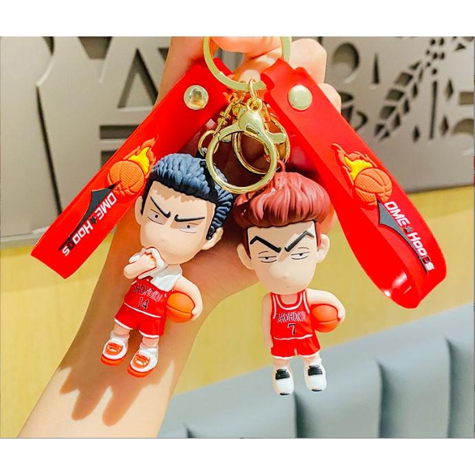 Móc khóa cậu bé bóng rổ Slam Dunk PVC