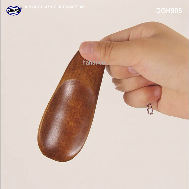 Đón giày Gỗ Hương/Gõ đỏ vân gỗ đẹp, có thể bỏ túi tiện dụng (DGH905) hàng xuất khẩu, kiểu dáng nhỏ gọn - HAHANCO