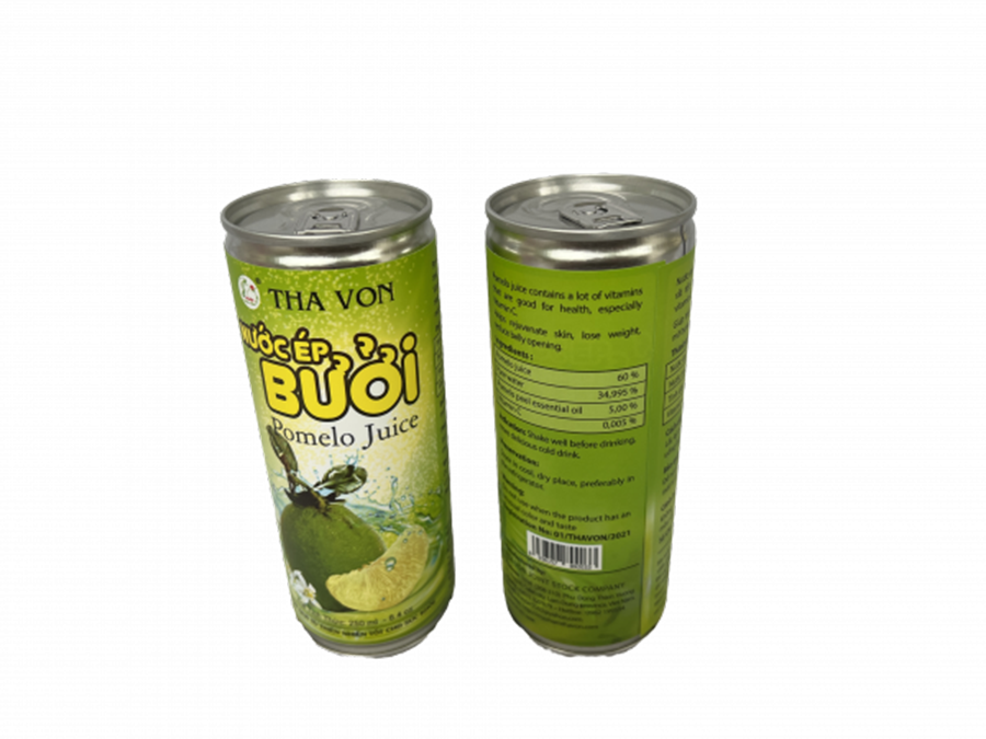 Nước Ép Bưởi Tha Von thùng 24 lon x 250 ml Giúp trẻ hóa da, giảm cân ,  giảm mở bụng