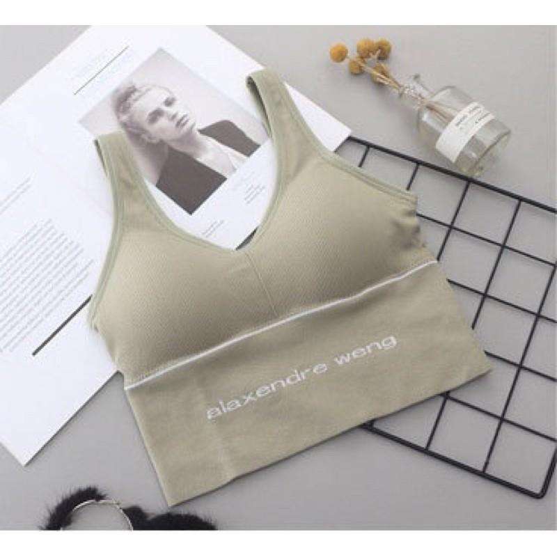 Áo Ngực, Áo Lót Bra Thể Thao Pink cao cấp Áo Kiểu Croptop Có Mút Nâng Ngực. Free size 40-55kg.