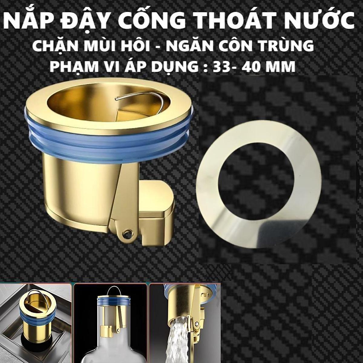 Nắp Đậy Cống Thoát Nước Sàn Nhà Tắm Chống Côn Trùng Tiện Dụng Kèm Vòng Đệm Inox 65mm Phù Hợp Mọi Kích Thước - CHỈ NẮP ĐẬY