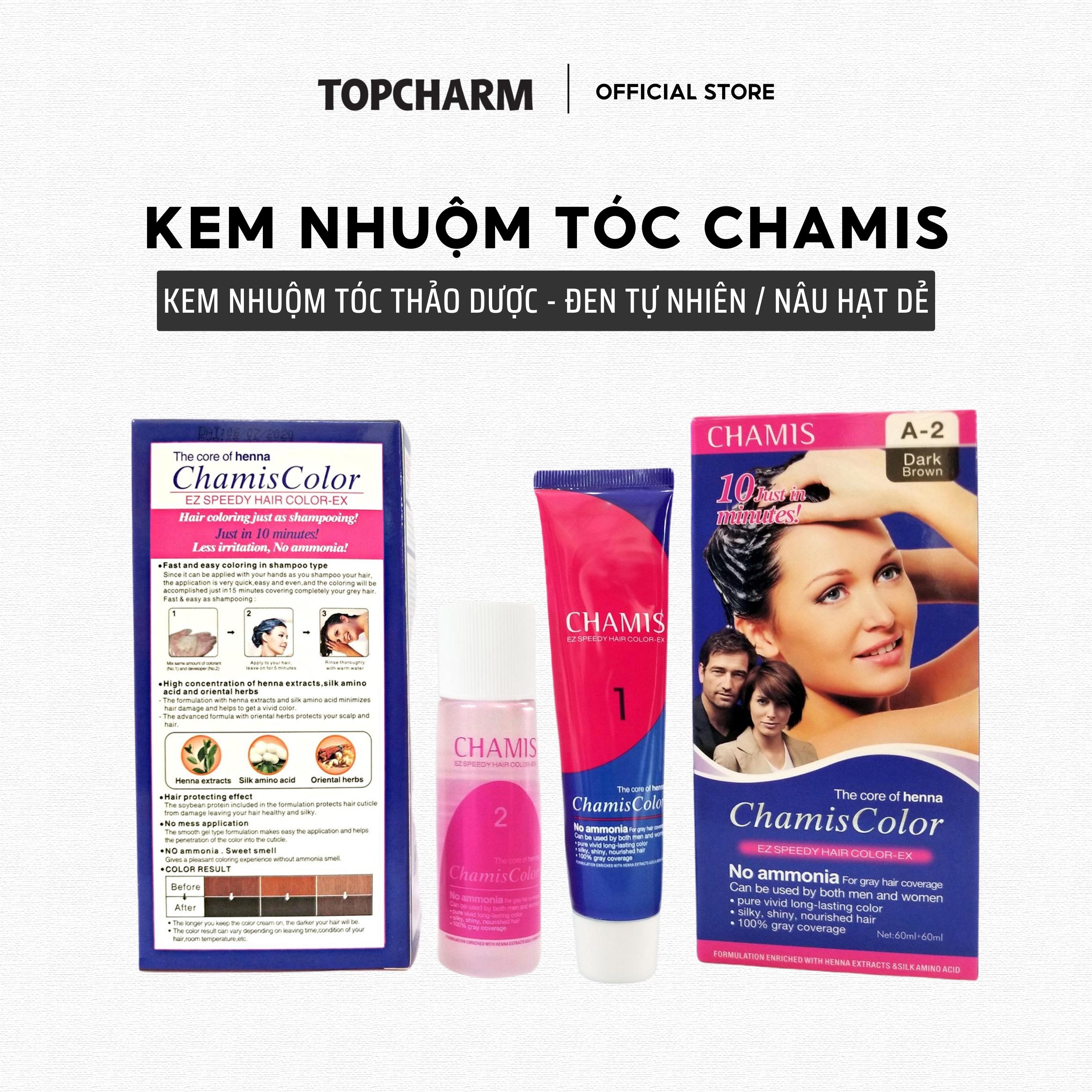 Kem nhuộm phủ tóc bạc dạng dầu gội CHAMIS