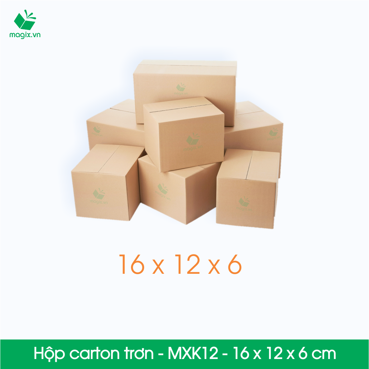 MXK12 - 16x12x6 cm - 60 Thùng hộp carton