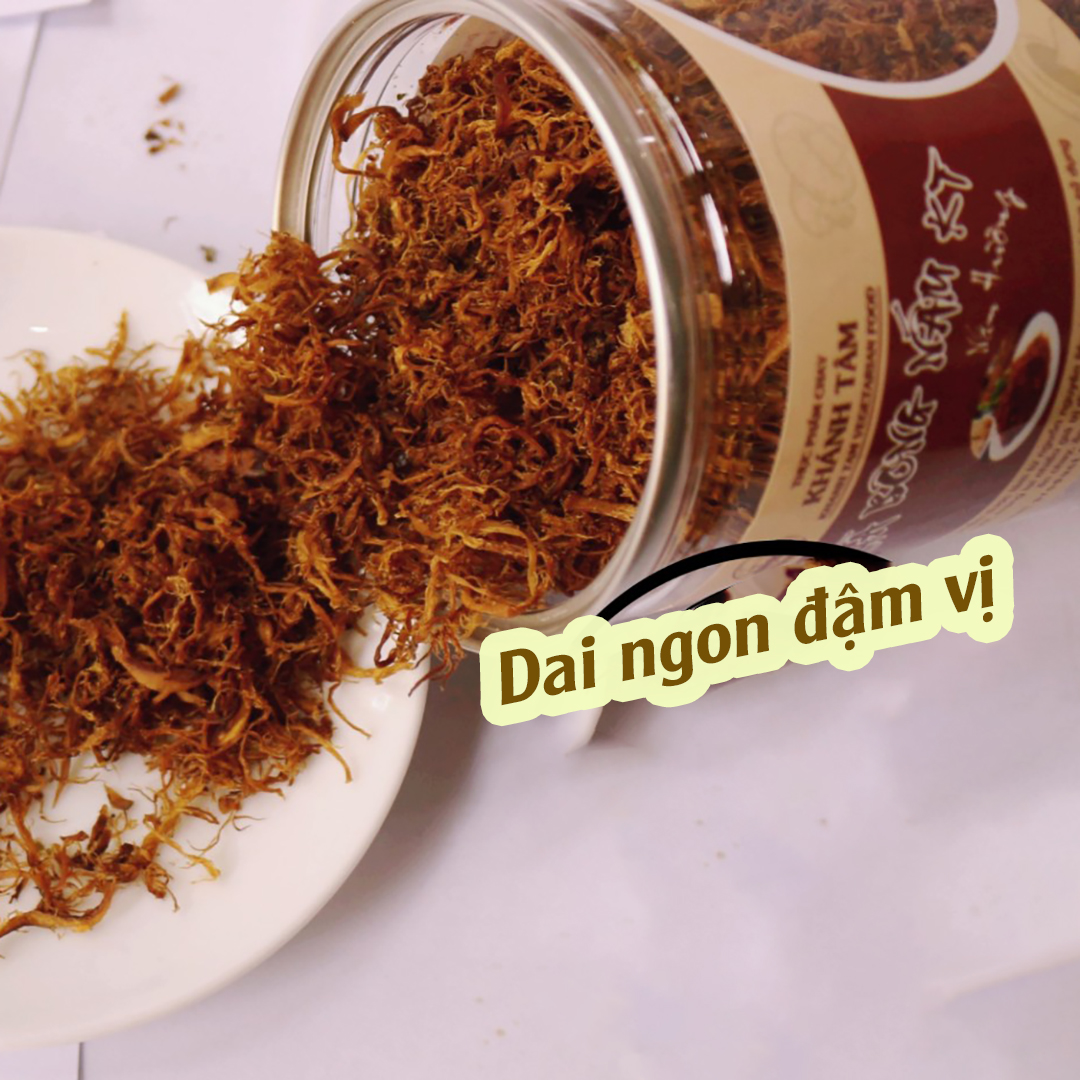 Chà bông Nấm Hương chay - Ruốc Nấm Hương chay - Hộp 80g - Đóng hộp sang trọng an toàn - ViviNgon- Thơm ngon ngọt đậm vị theo xu hướng plant based