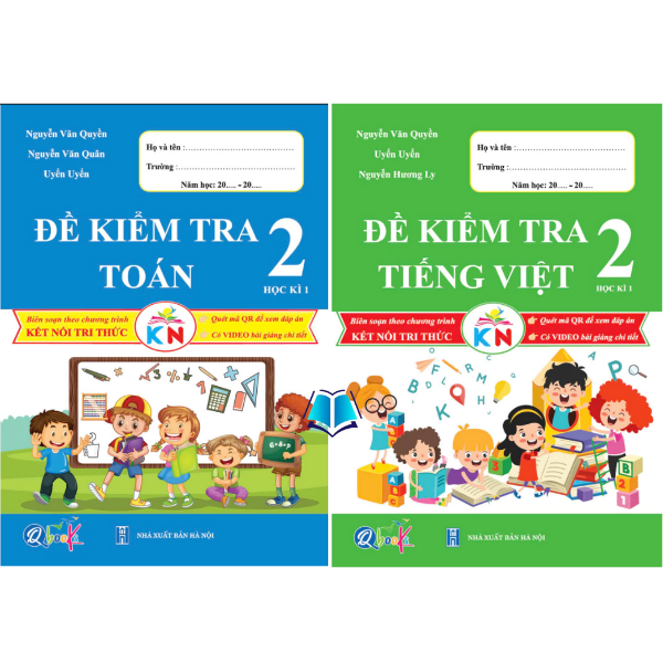 Sách - Bộ Sách Bài Tập Và Đề Kiểm Tra Toán + Tiếng Việt Lớp 2 Học Kì 1 - Kết Nối