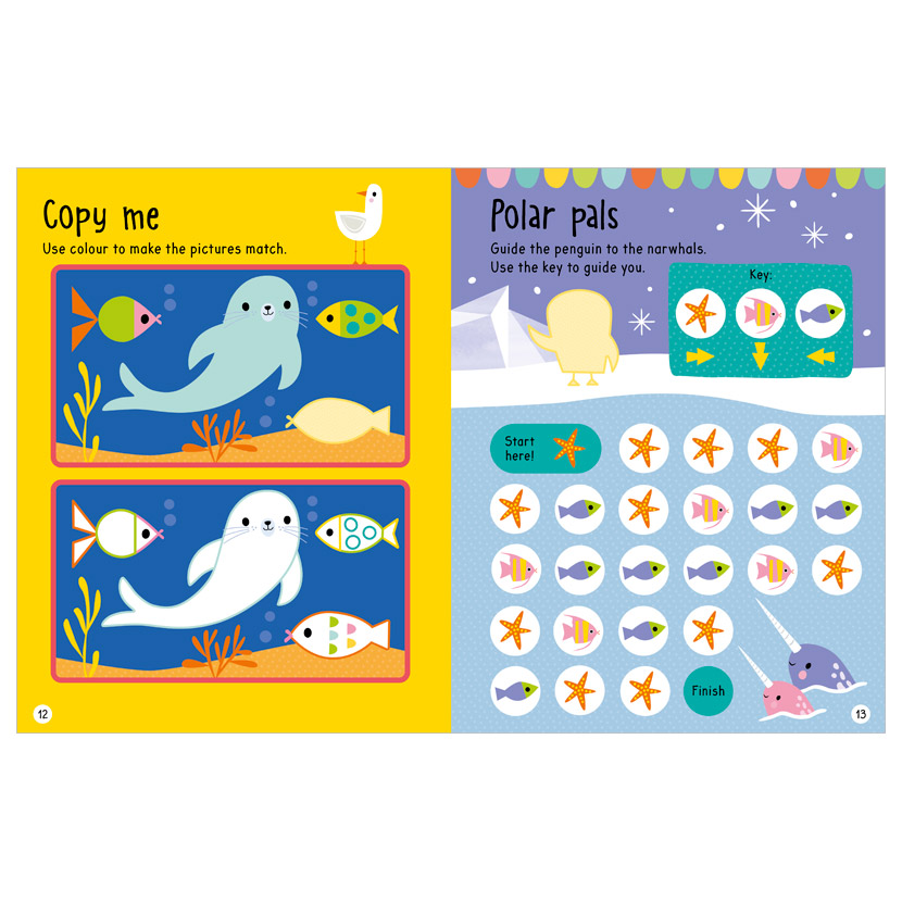 Sách tương tác sticker – Sinh vật dưới đại dương - Ocean Creatures (Sticker activity book)