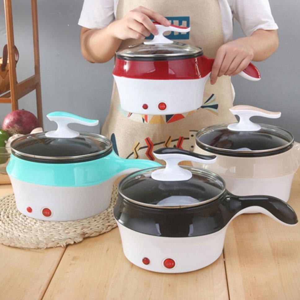 Nồi lẩu mini 2 tầng đa năng chống dính kèm khay hấp tiện lợi