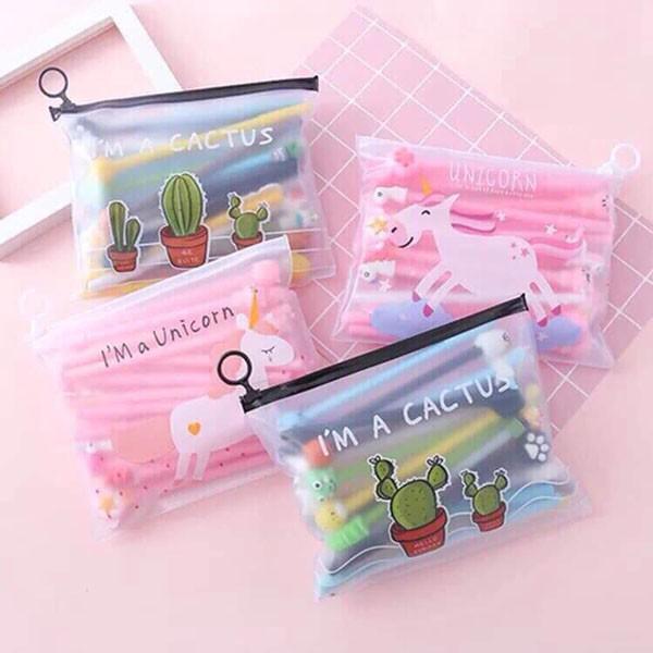 SET 20 BÚT BI NƯỚC HÌNH THÚ Set 20 Bút Nước cu te,Bút Bi Cute, Bút Nước Nhiều Mẫu Hoạt Hình Cực xinh