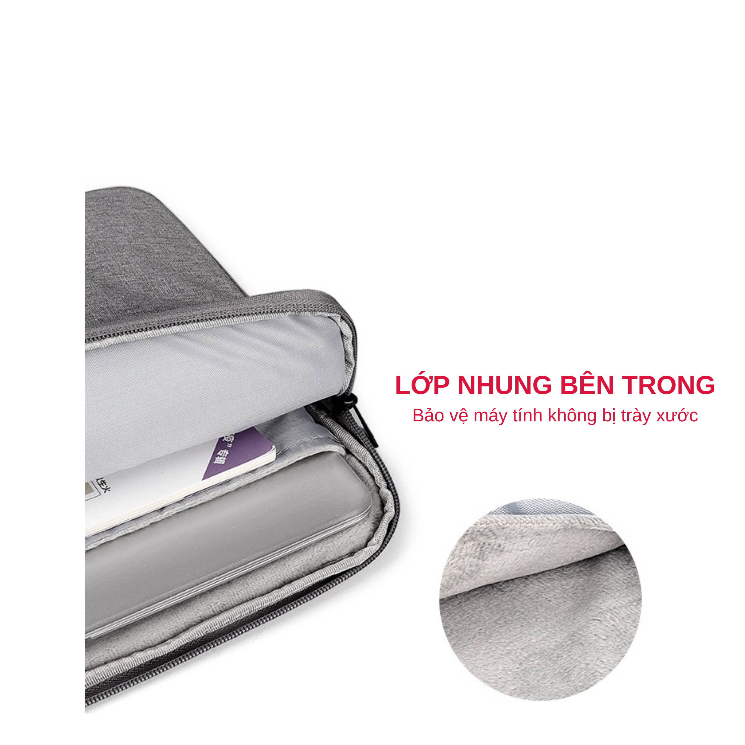 Túi Chống Sốc Laptop Máy Tính Xách Tay 3 Ngăn - Hàng Chính Hãng Tamayoko