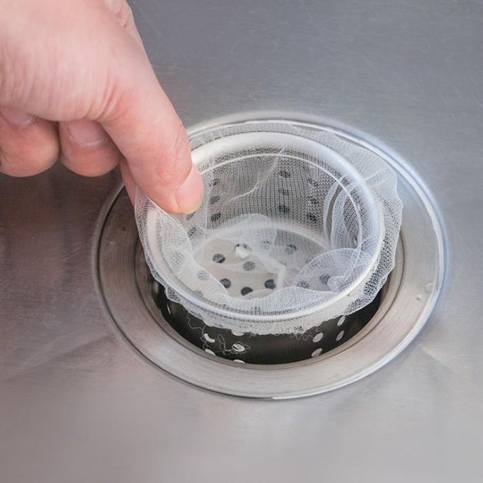 100 túi lọc rác bồn rửa chén siêu tiện dụng